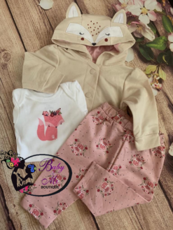 The Children’s Place 3-Piece Serene Blush Fox Outfit