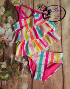 Okie Dokie 2-Piece Striped Tankini Set