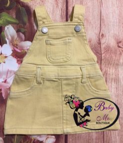 Old Navy Light Yellow Jean Skirtall