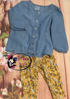 Carter’s 2-Piece Chambray Top & Floral Legging Set