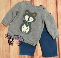 Carter’s 2-Piece Dog Sweater & Corduroy Pants Set