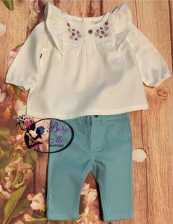 Carter’s 2-Piece Peasant Top & Twill Pants Set