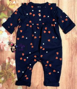 Carter’s Navy Heart Jersey Jumpsuit