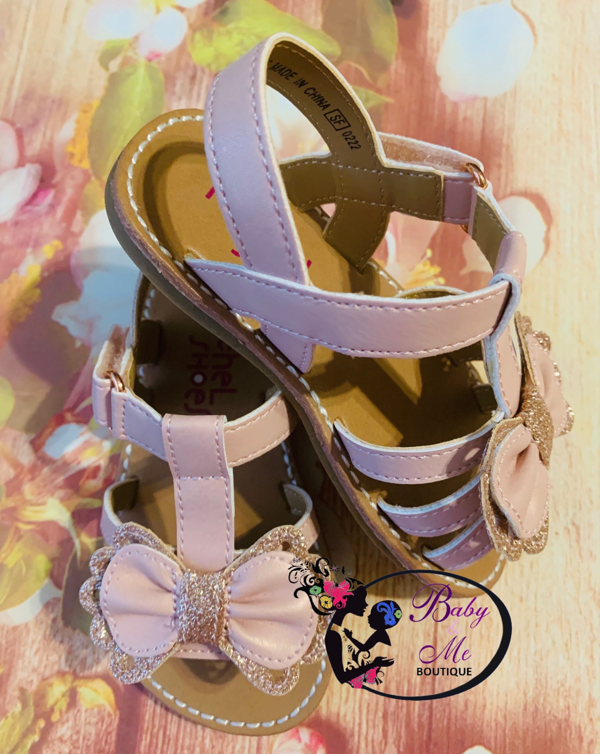 Rachel Shoes Blush Pink Glitter Sandals