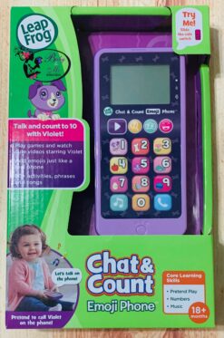 Leap Frog Chat & Count Emoji Purple Phone