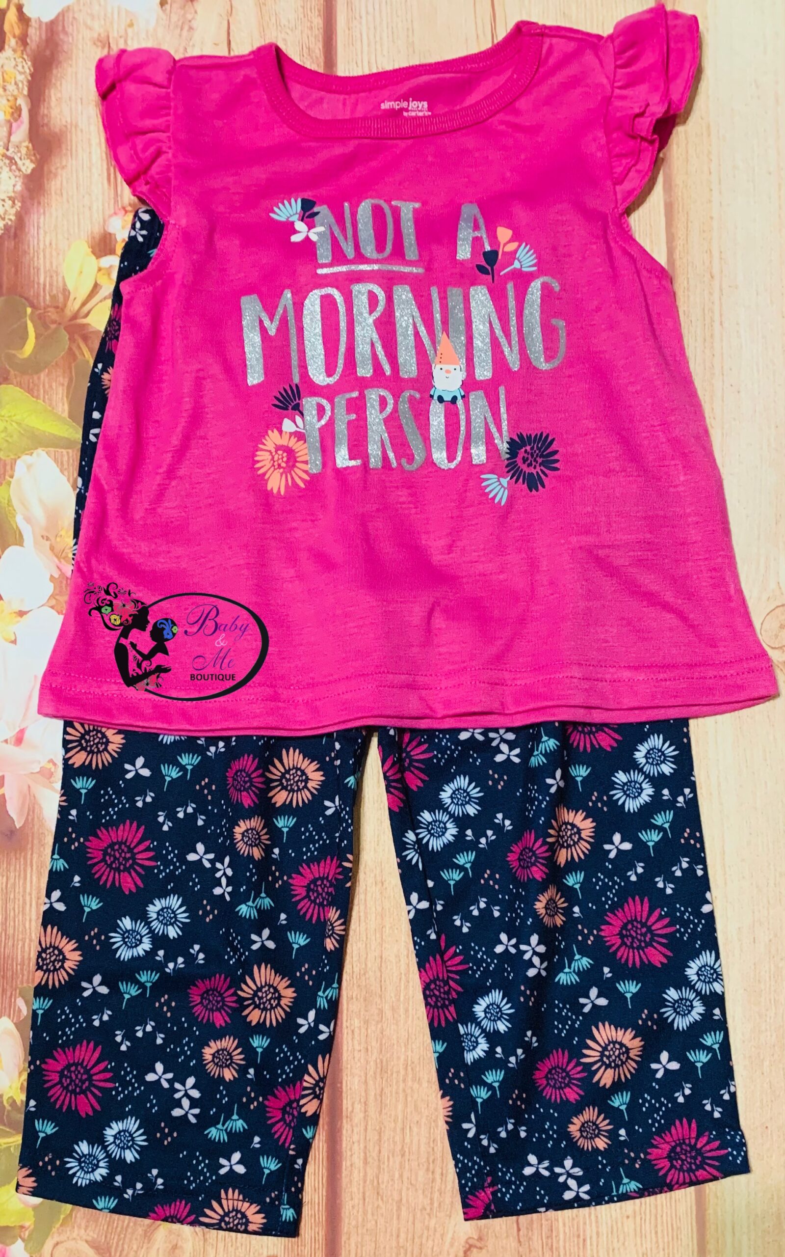 Simple Joys by Carter’s 2-Piece Not A Morning Person Jammies Set