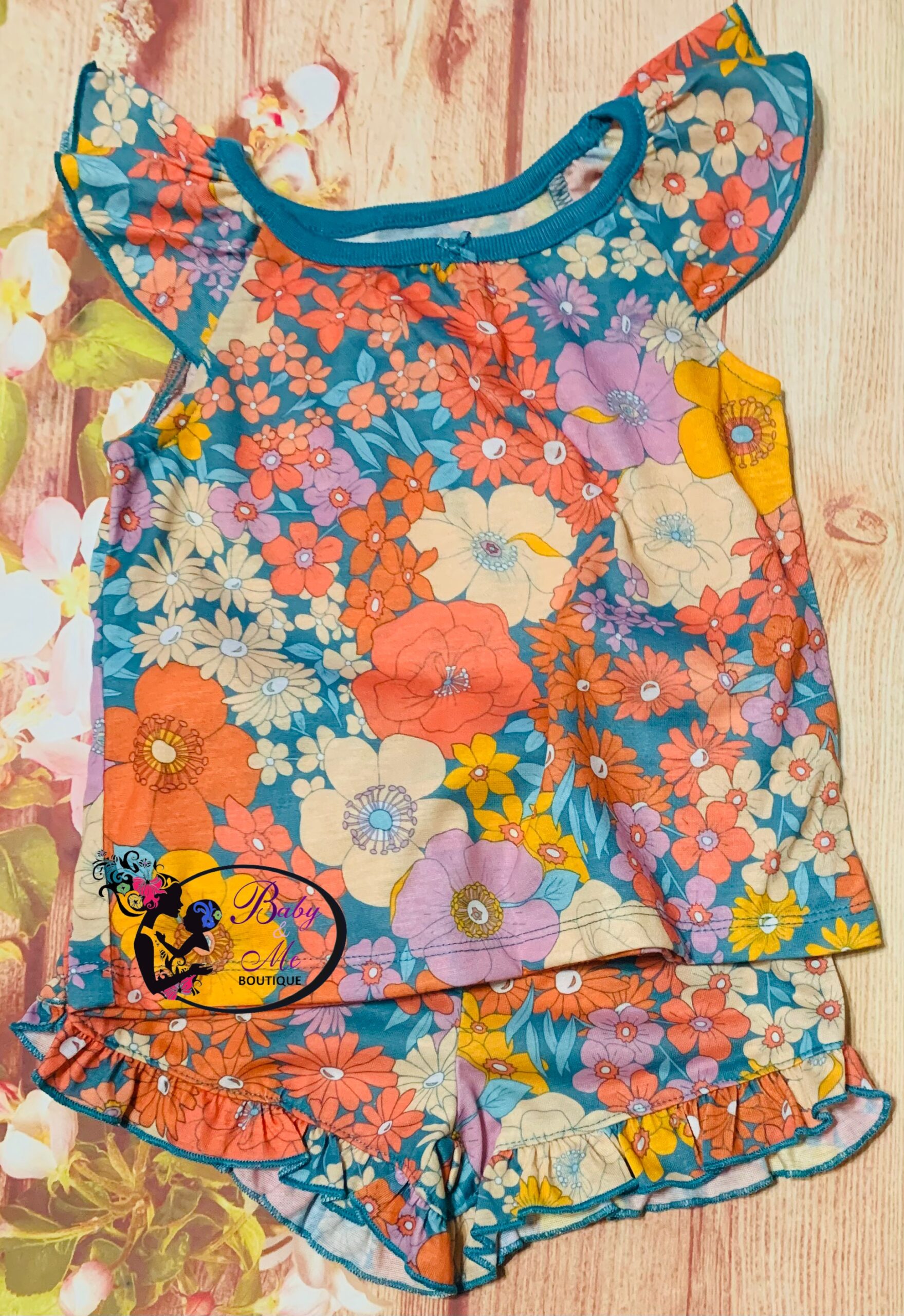 Carter’s 2-Piece Coral Floral Jammies Set